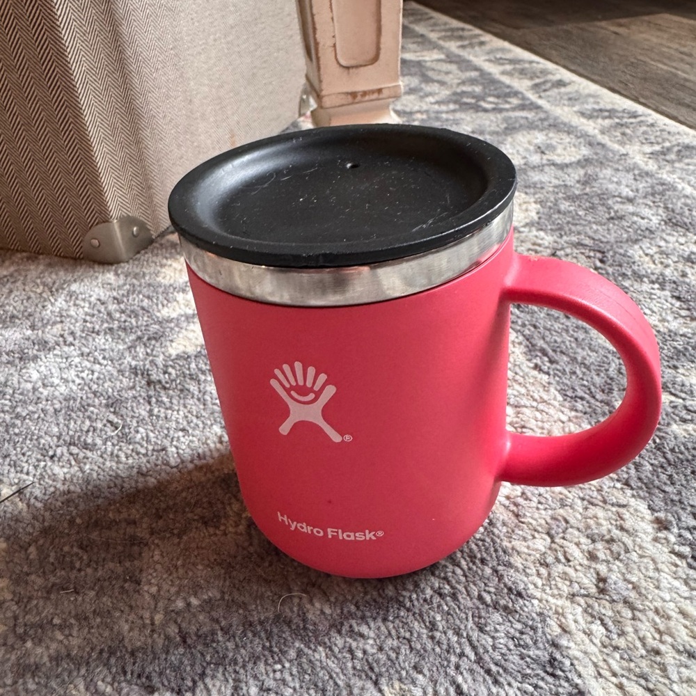 Hydro Flask Pink Mug with Black Lid